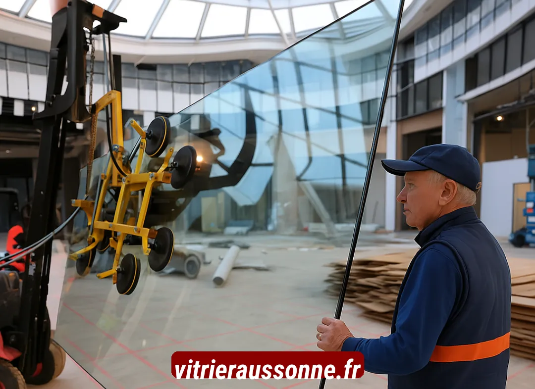 Remplacement de vitrine magasin Aussonne